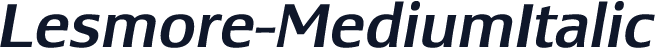 Lesmore-MediumItalic
