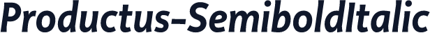Productus-SemiboldItalic
