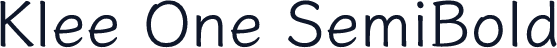 Klee One SemiBold