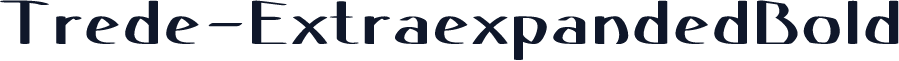 Trede-ExtraexpandedBold
