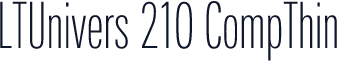 LTUnivers 210 CompThin