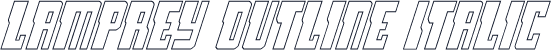 Lamprey Outline Italic