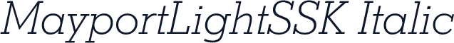 MayportLightSSK Italic