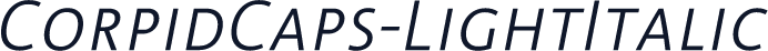 CorpidCaps-LightItalic