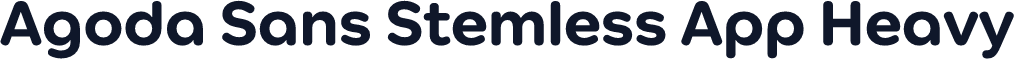 Agoda Sans Stemless App Heavy
