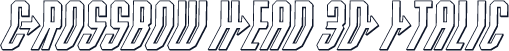 Crossbow Head 3D Italic