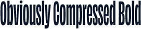Obviously Compressed Bold