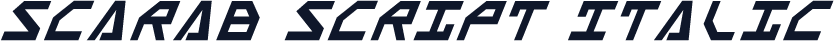 Scarab Script Italic