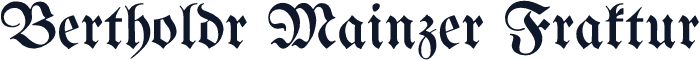 Bertholdr Mainzer Fraktur