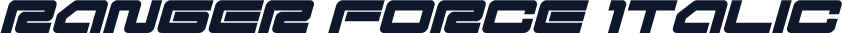 Ranger Force Italic