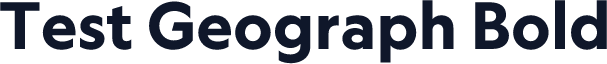 Test Geograph Bold