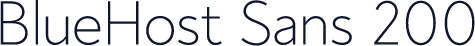 BlueHost Sans 200