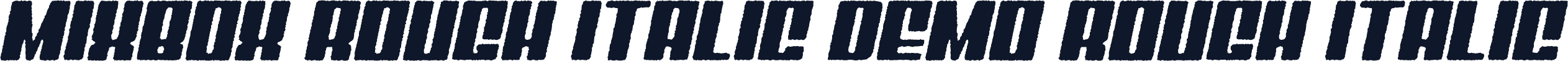 Mixbox Rough Italic Demo Rough Italic