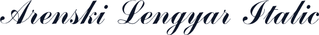 Arenski Lengyar Italic