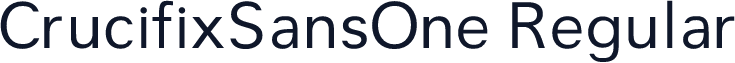 CrucifixSansOne Regular