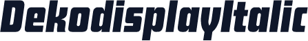 DekodisplayItalic