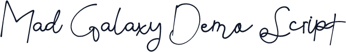 Mad Galaxy Demo Script