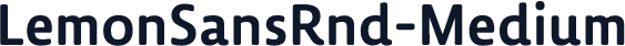 ☞LemonSansRnd-Medium
