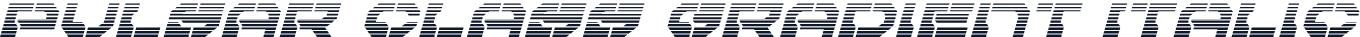 Pulsar Class Gradient Italic