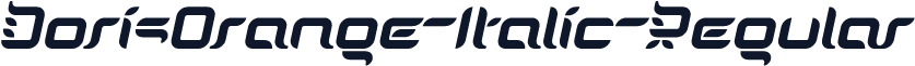 DorisOrange-Italic-Regular