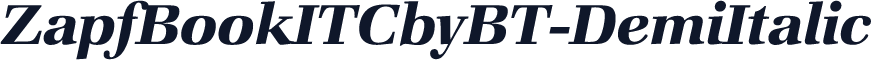 ZapfBookITCbyBT-DemiItalic