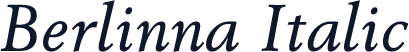 Berlinna Italic