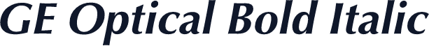 GE Optical Bold Italic