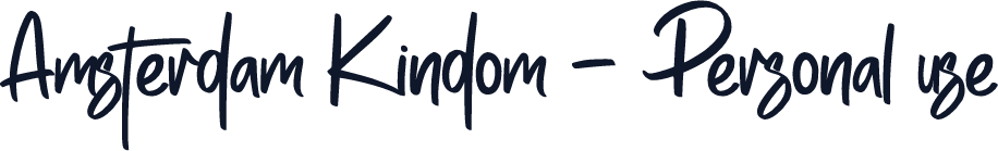 Amsterdam Kindom - Personal use
