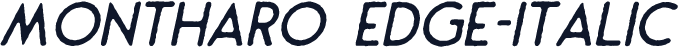 Montharo Edge-Italic