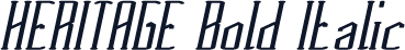 HERITAGE Bold Italic
