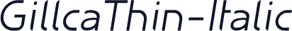 GillcaThin-Italic