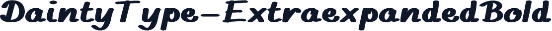 DaintyType-ExtraexpandedBold