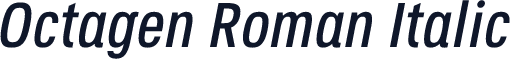 Octagen Roman Italic