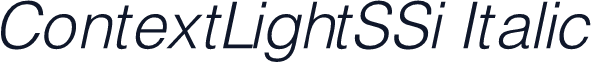 ContextLightSSi Italic