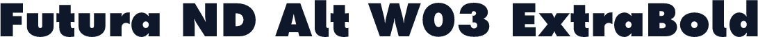 Futura ND Alt W03 ExtraBold