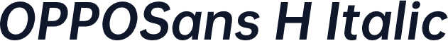 OPPOSans H Italic