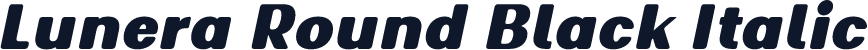 Lunera Round Black Italic