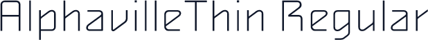 AlphavilleThin Regular