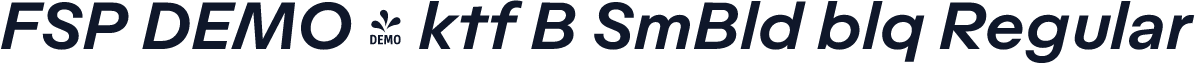 FSP DEMO - ktf B SmBld blq Regular