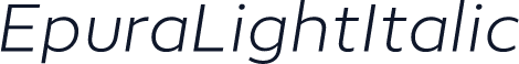 EpuraLightItalic