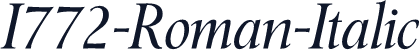 I772-Roman-Italic