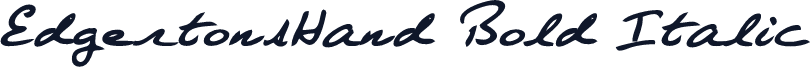 EdgertonsHand Bold Italic