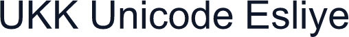 UKK Unicode Esliye