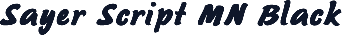 Sayer Script MN Black