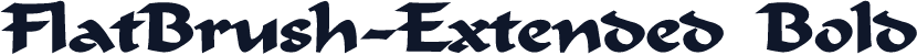 FlatBrush-Extended Bold