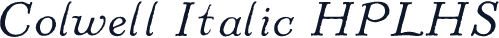 Colwell Italic HPLHS