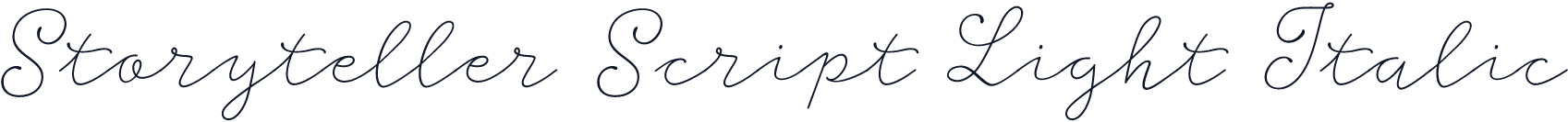 Storyteller Script Light Italic