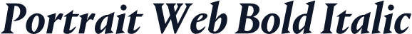 Portrait Web Bold Italic