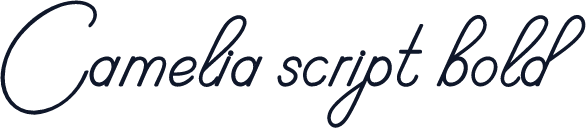 Camelia script bold