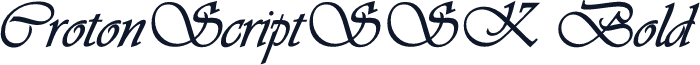 CrotonScriptSSK Bold